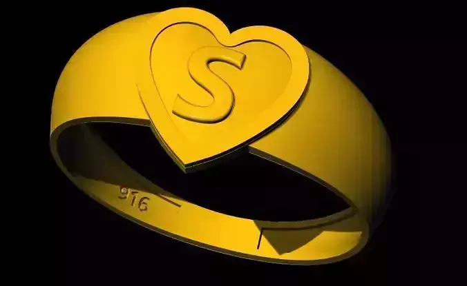heart ring 3dm file 