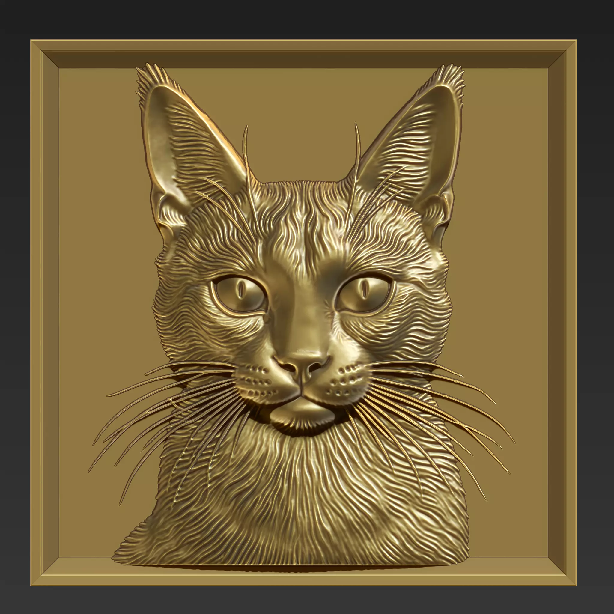 Cat Head A38 3D print model