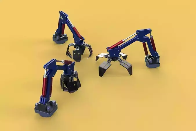 ARM THUMB GRAB BUCKET LOADER LIFTING CRANE GRABBER GRAPPLE JAW