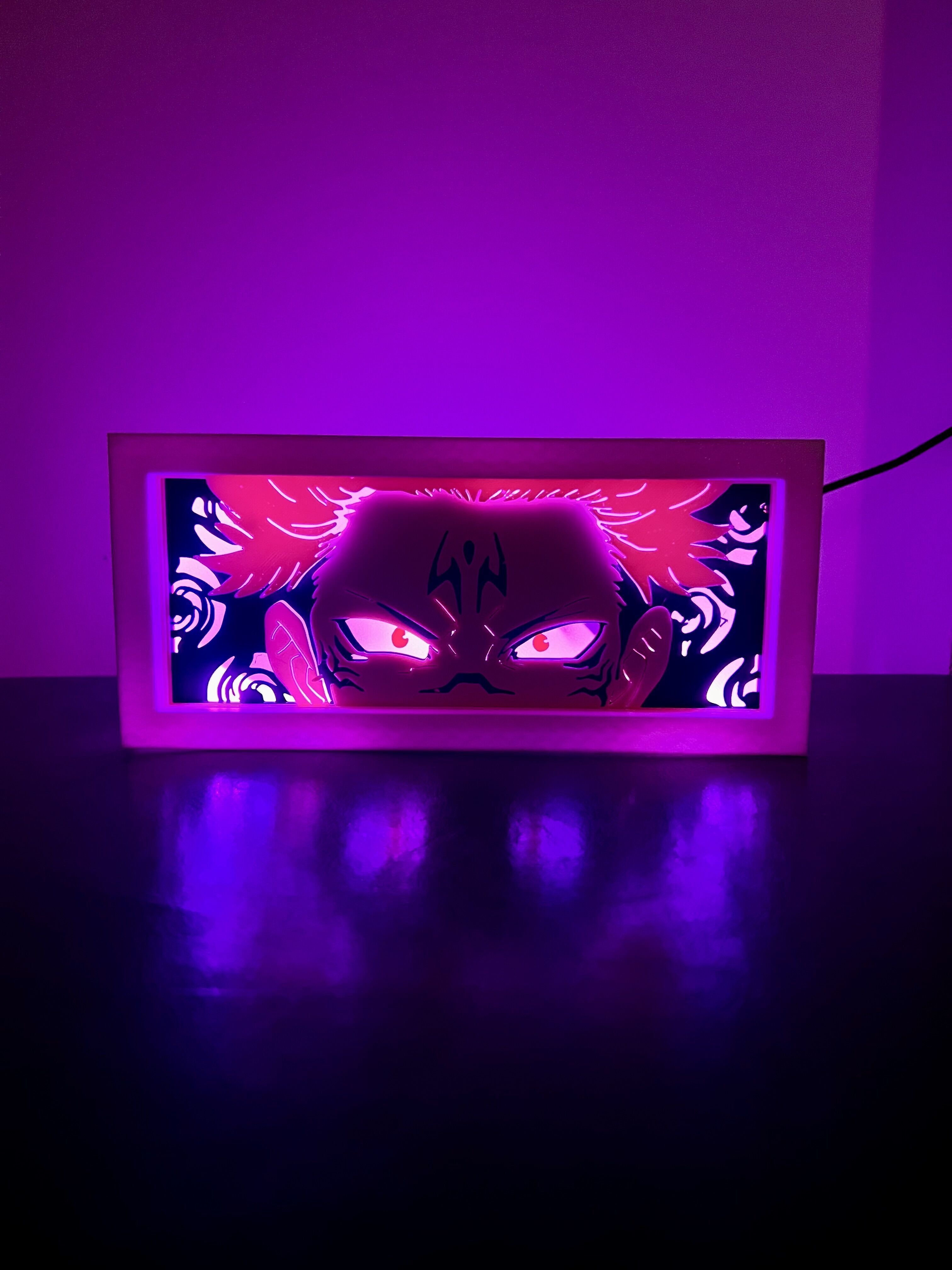 Jujutsu Kaisen - Sukuna LED Lightbox 3D print model_1