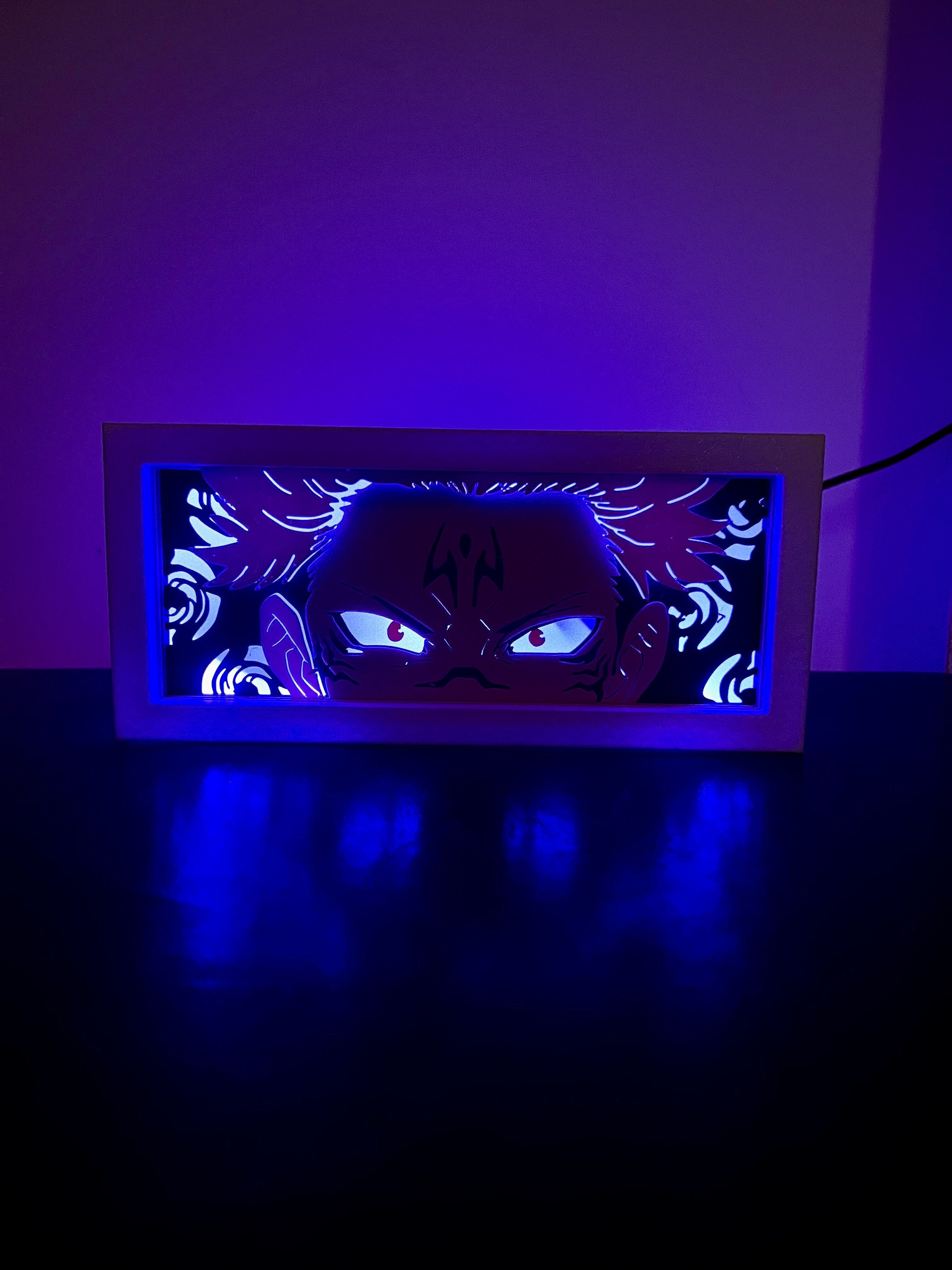 Jujutsu Kaisen - Sukuna LED Lightbox 3D print model_4