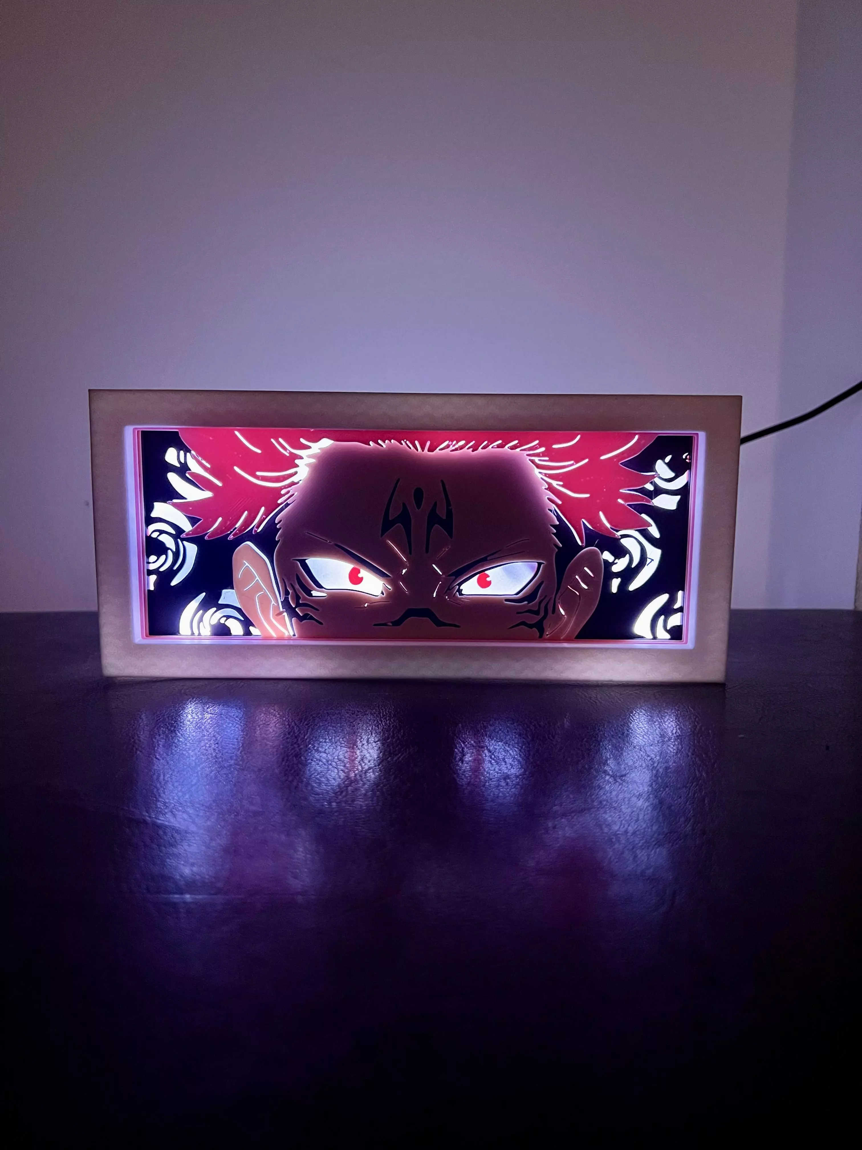 Jujutsu Kaisen - Sukuna LED Lightbox 3D print model_0
