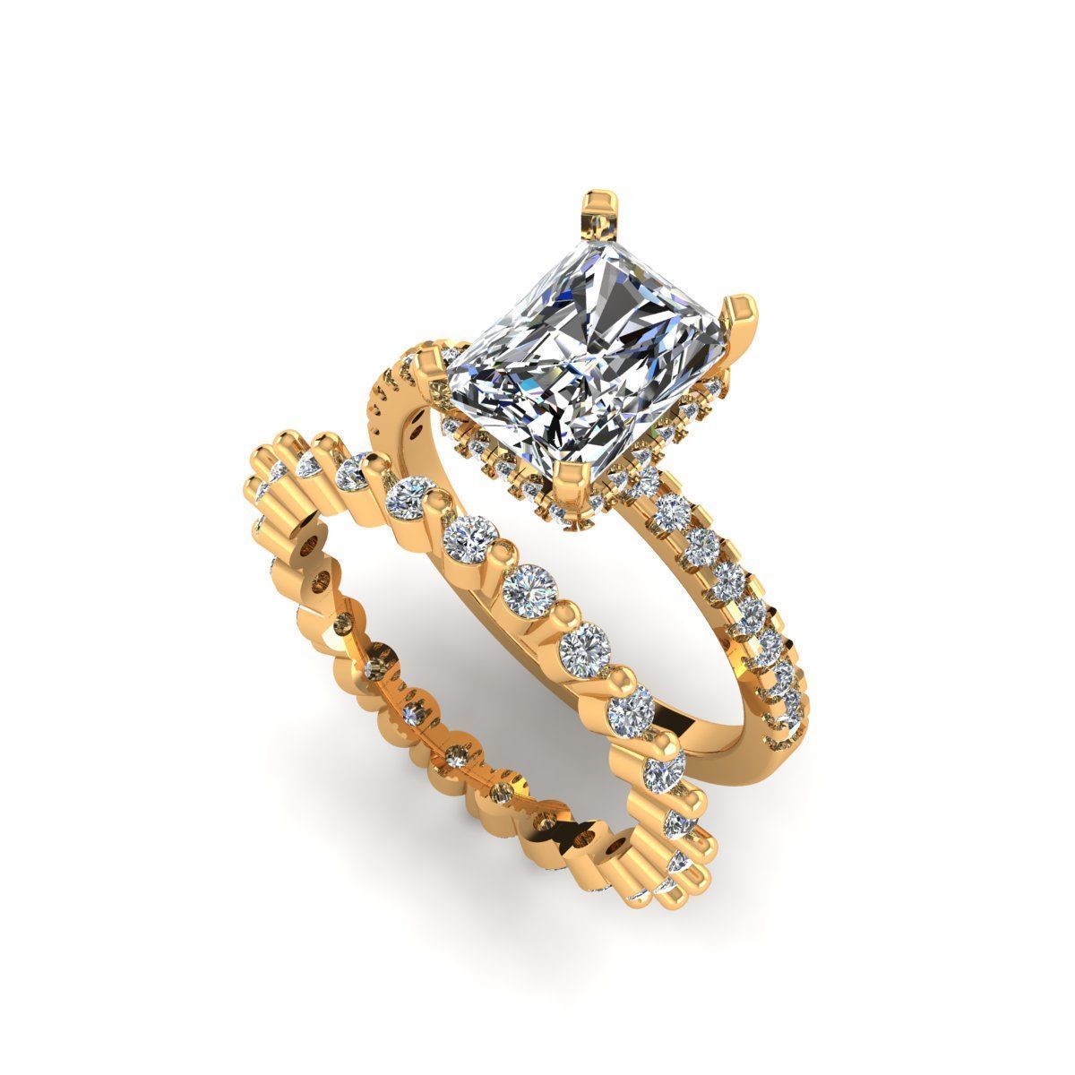 Solitaire Ring 3D print model_1