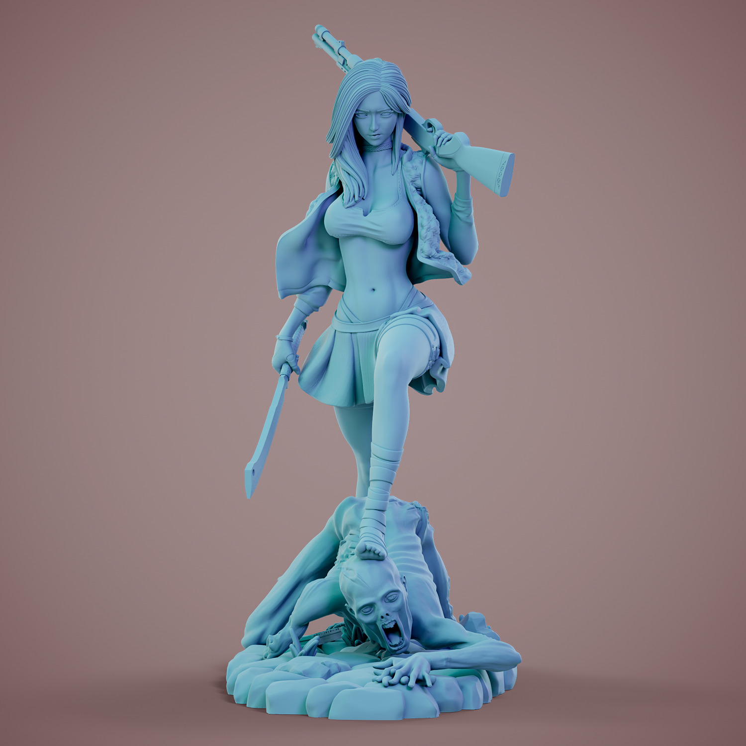 Zombie attack - C - Destruction 3D print model_18
