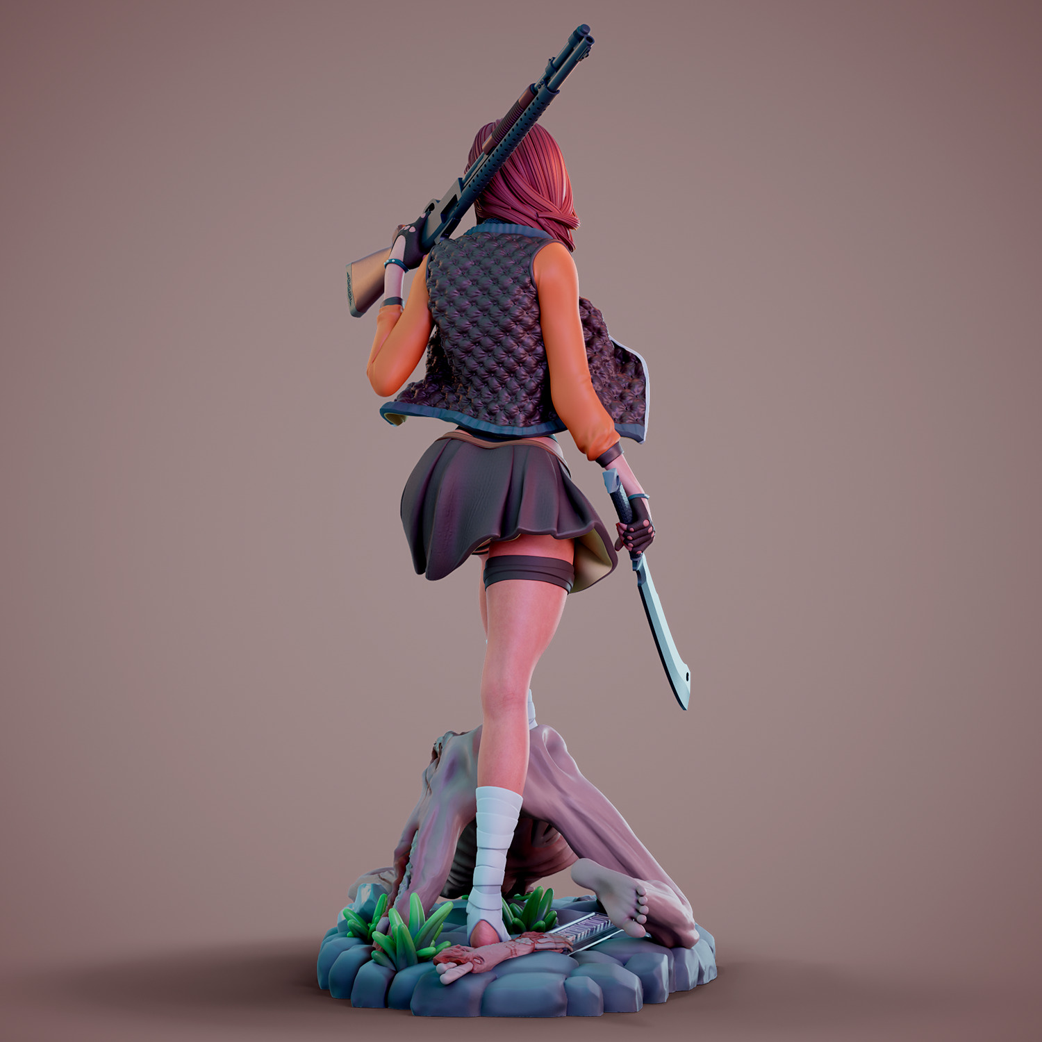 Zombie attack - C - Destruction 3D print model_7