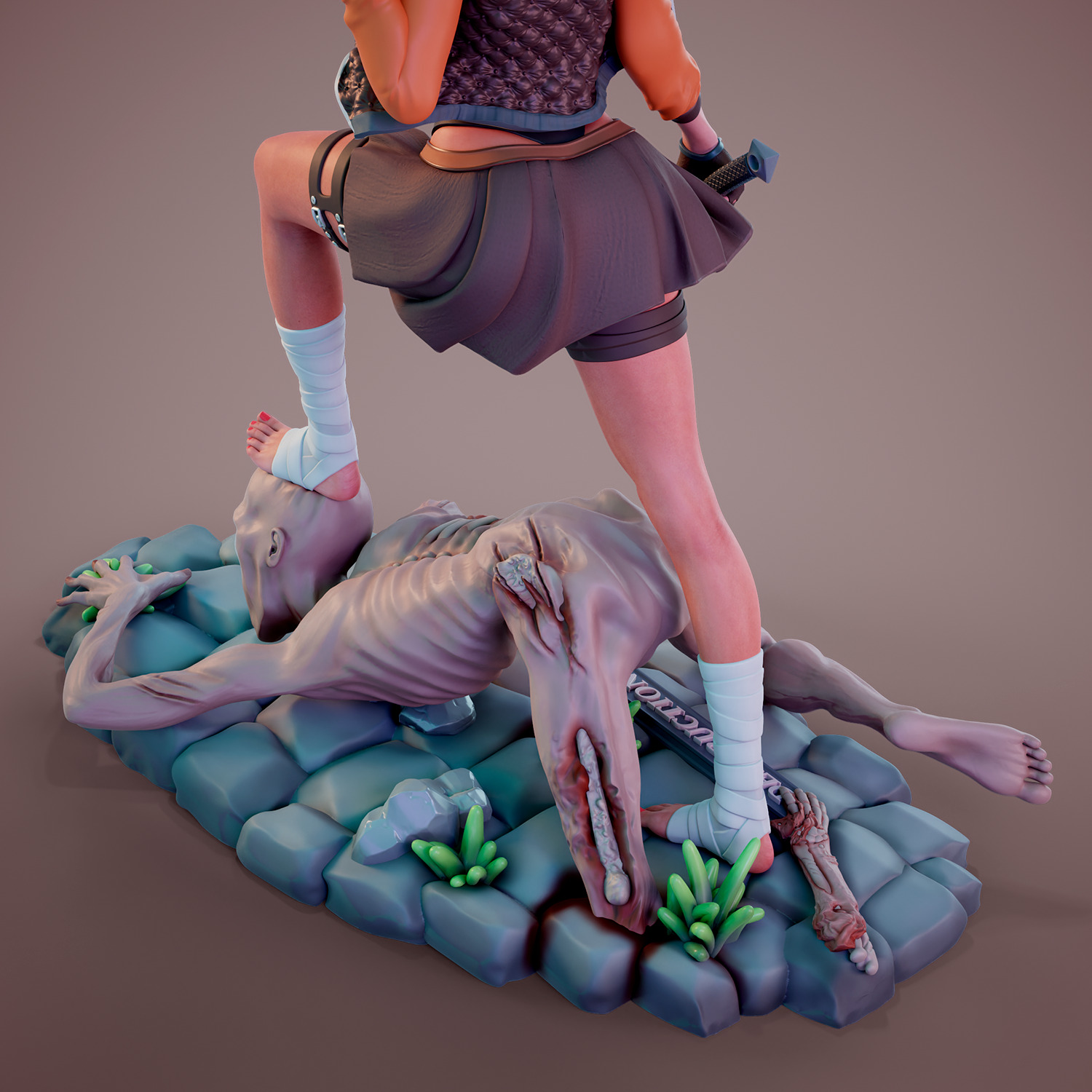 Zombie attack - C - Destruction 3D print model_16