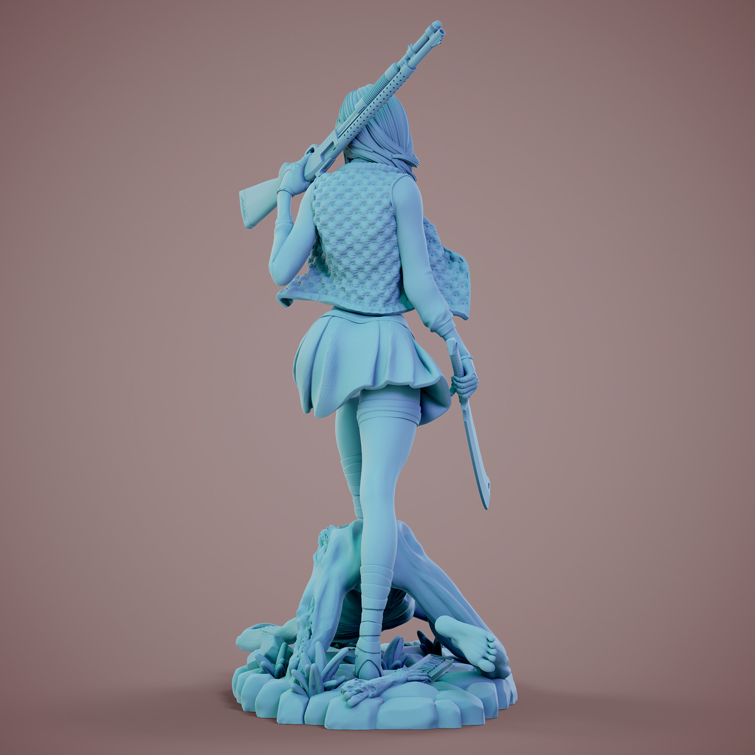 Zombie attack - C - Destruction 3D print model_21