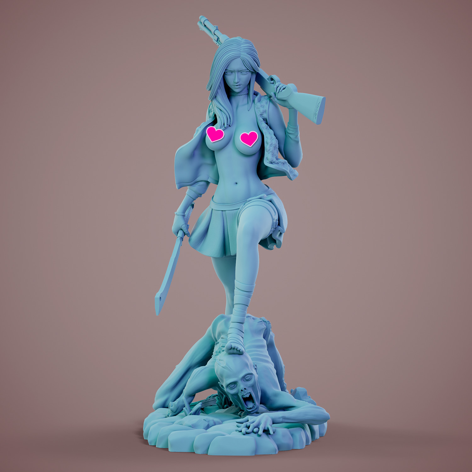 Zombie attack - C - Destruction 3D print model_19