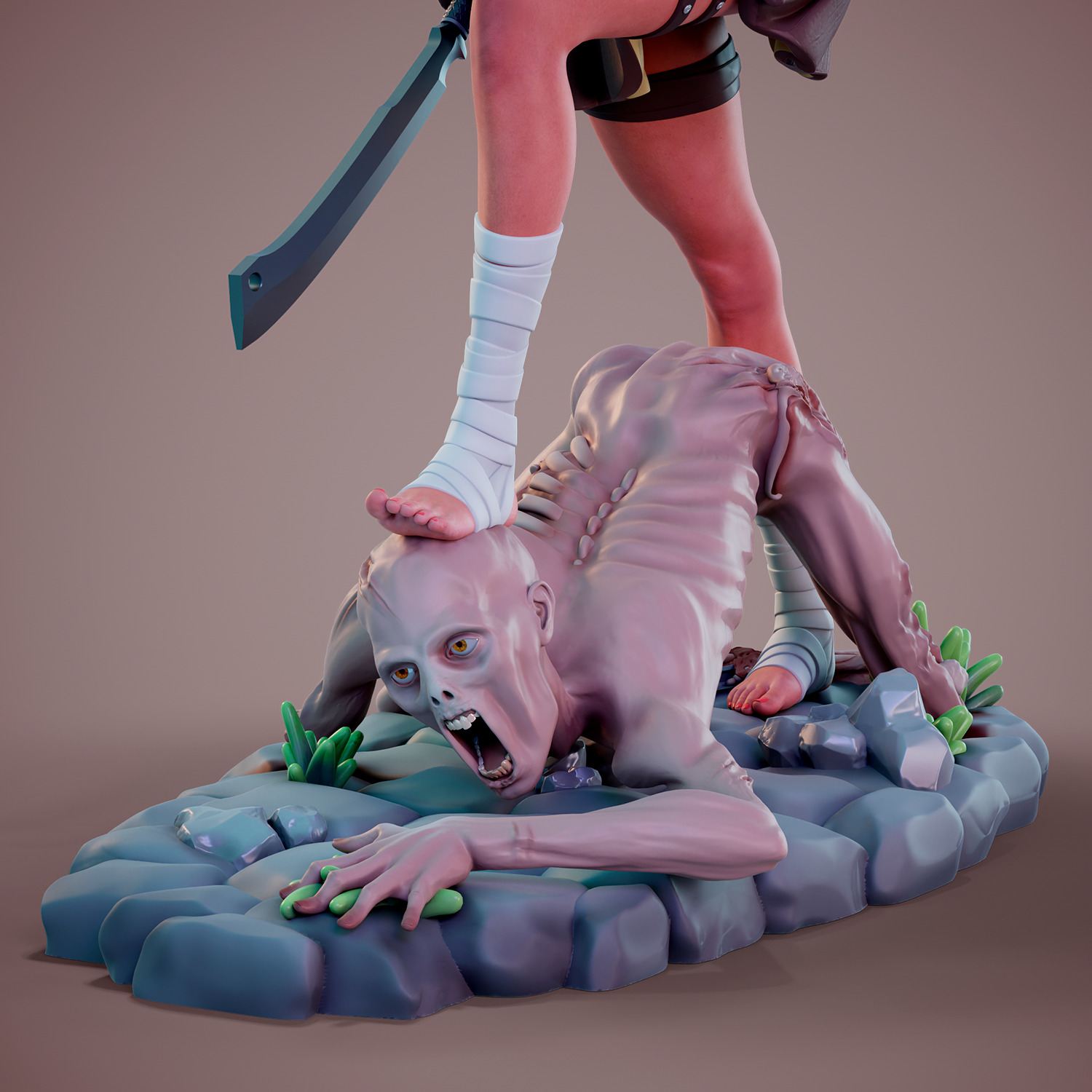 Zombie attack - C - Destruction 3D print model_17