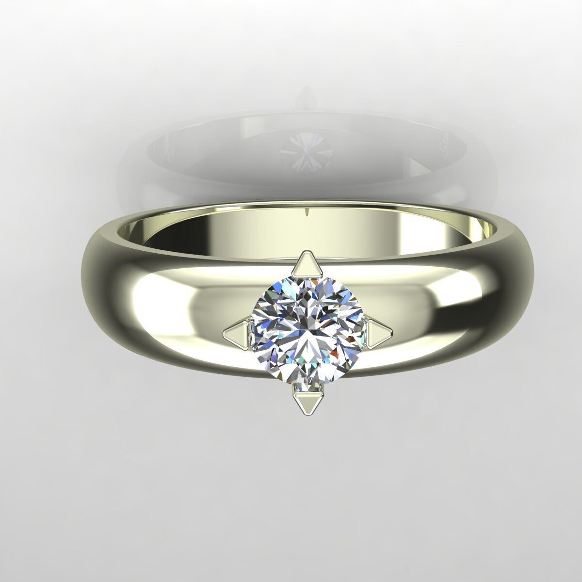 Band Ring 3D print model_2