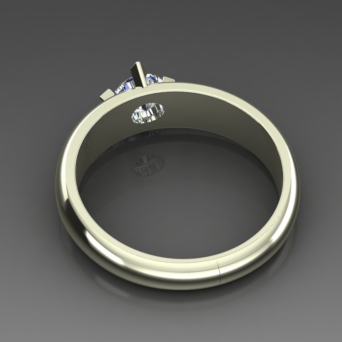 Band Ring 3D print model_1