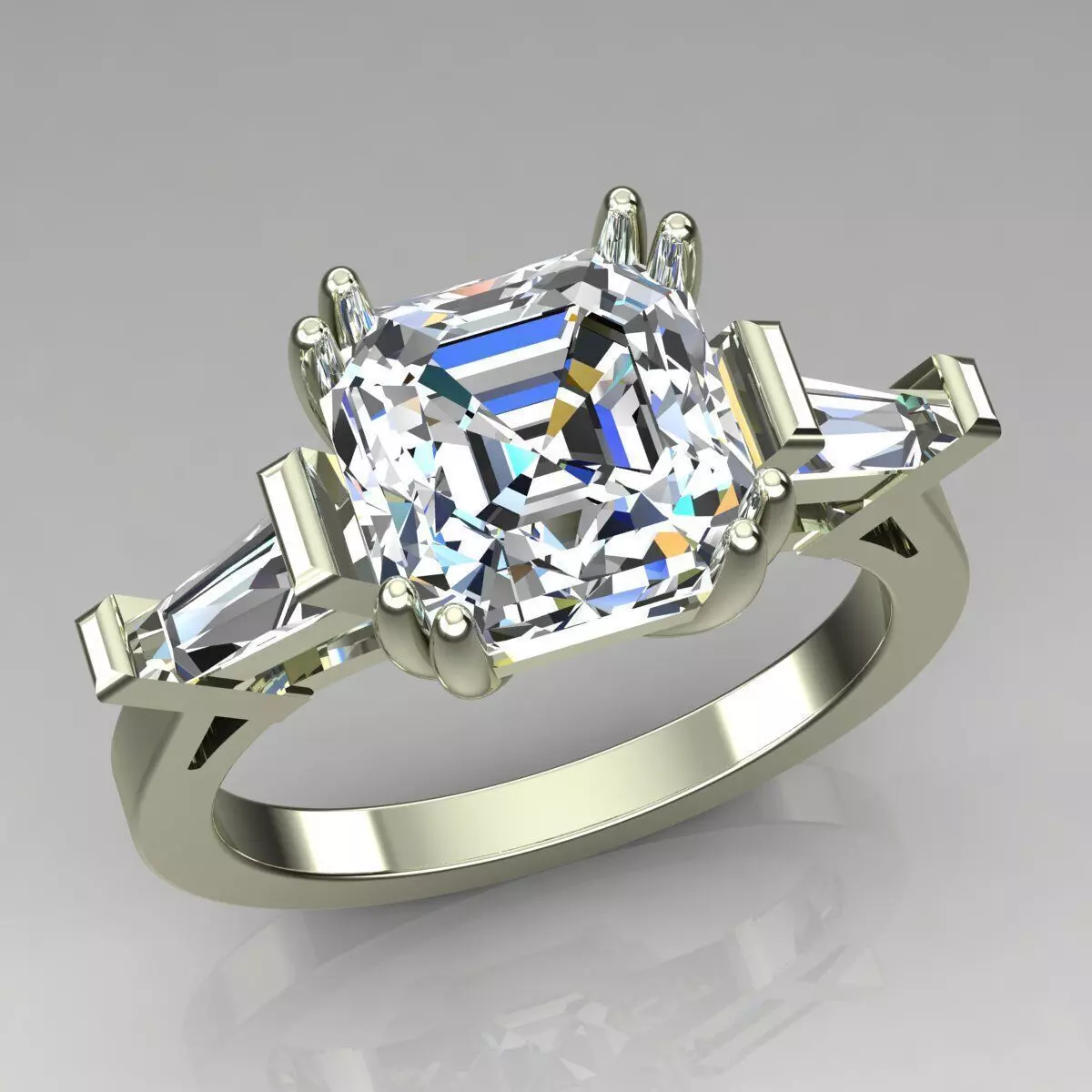 Solitaire Ring 3D print model_0