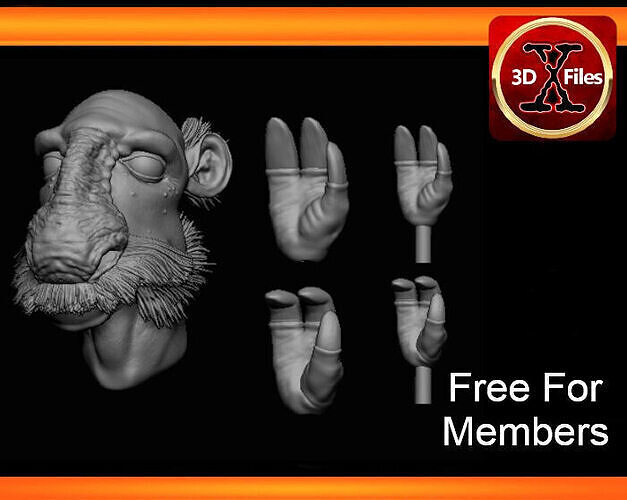 Yak Face Head Sculpt - Star Wars Action Figure  3D print model
