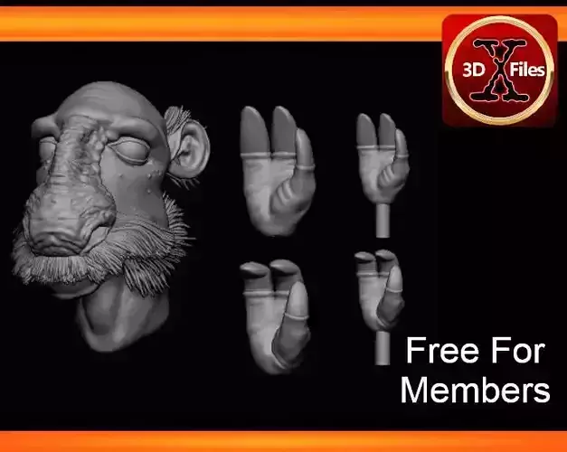 Yak Face Head Sculpt - Star Wars Action Figure 