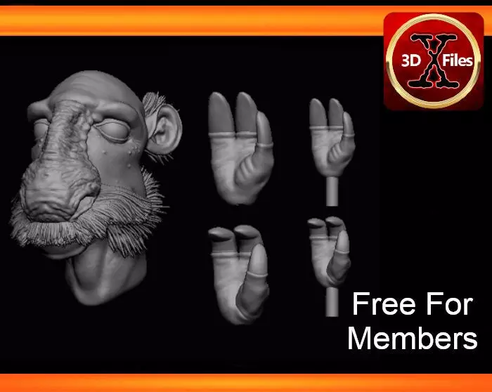Yak Face Head Sculpt - Star Wars Action Figure 3D print model
