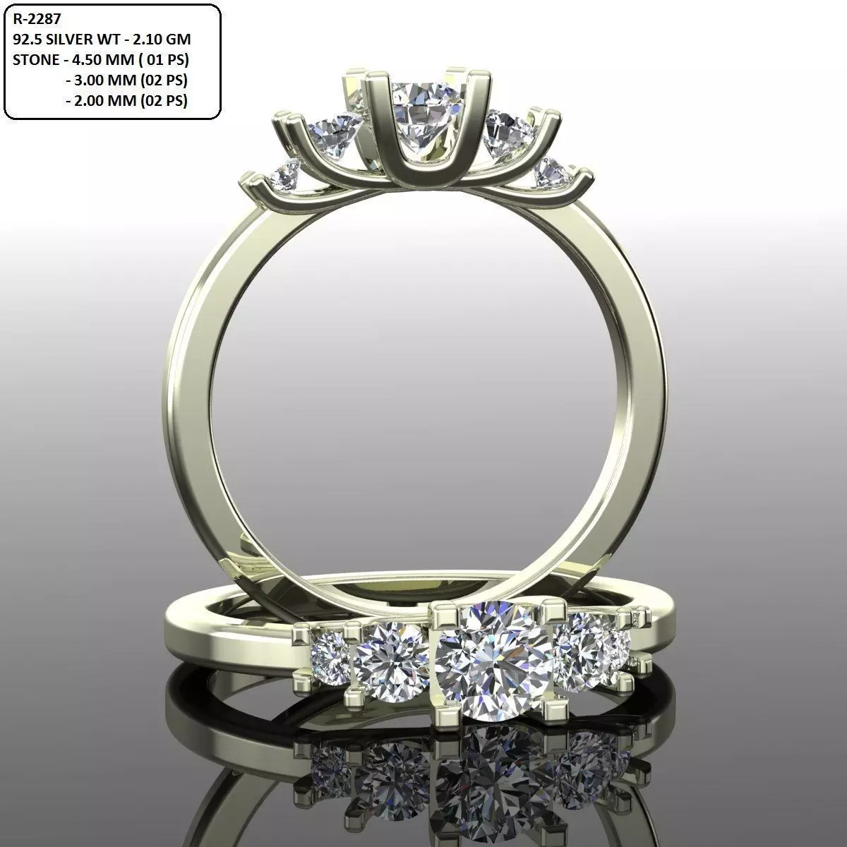 Band Ring 3D print model_0