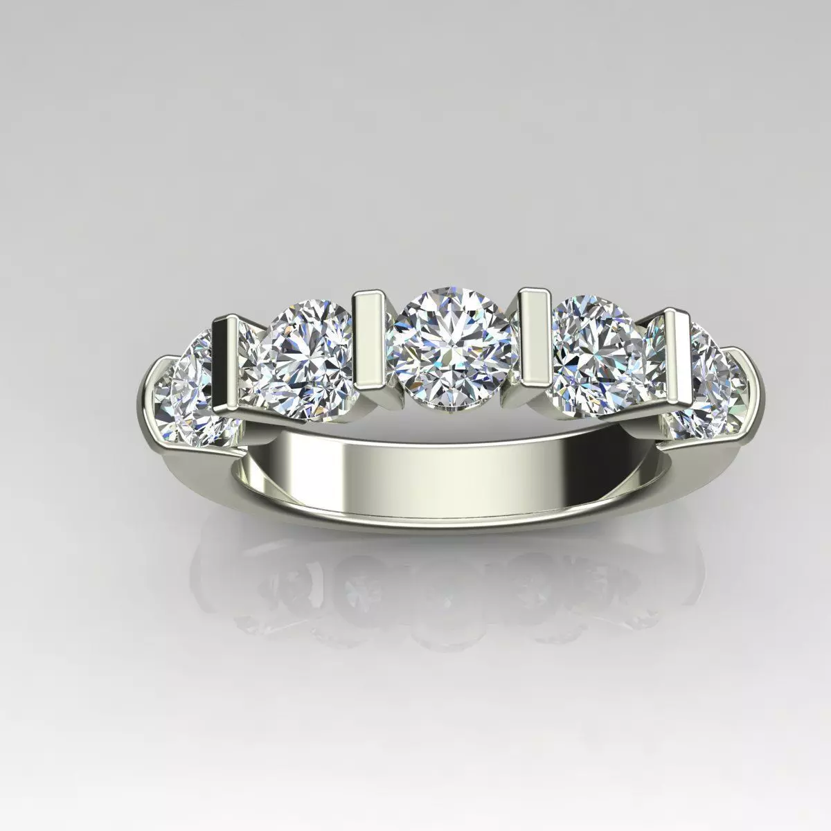 Band Ring 3D print model_0