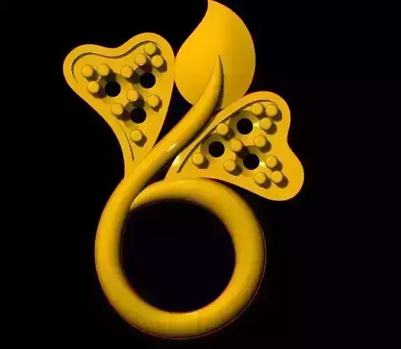 leaf pendant 3dm file