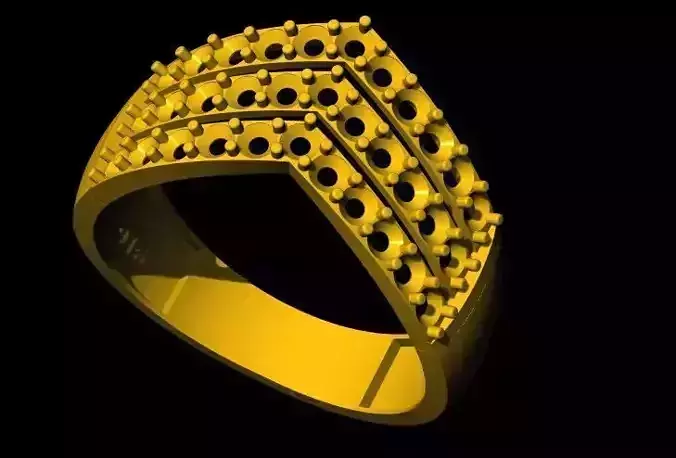 chevron ring 3dm file