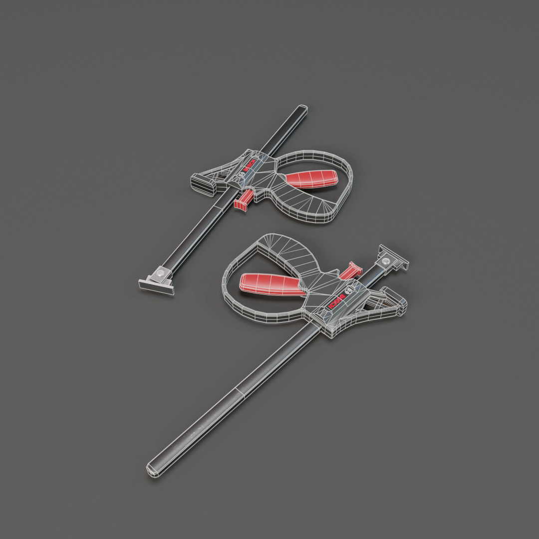 Realistic Industrial Clamp with PBR Texture Low-poly 3D model_14