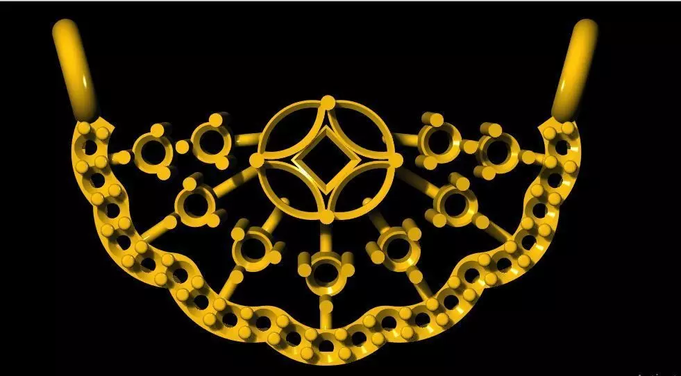 tanmaniya pendant 3dm file 3D print model_0