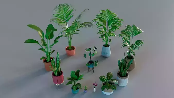 Plant Set Vol 02 - MAYA