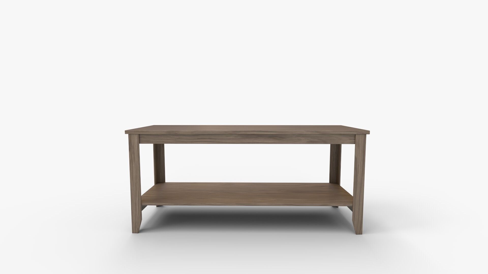 Solid Wood Console Table 3D model_4