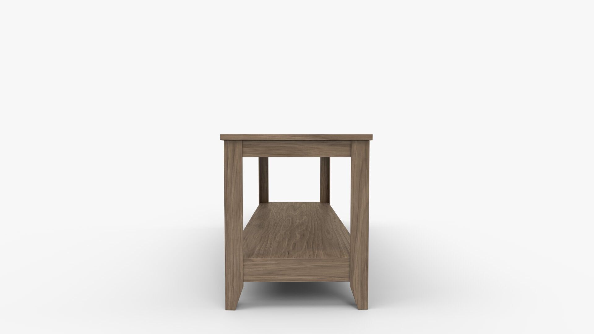 Solid Wood Console Table 3D model_1