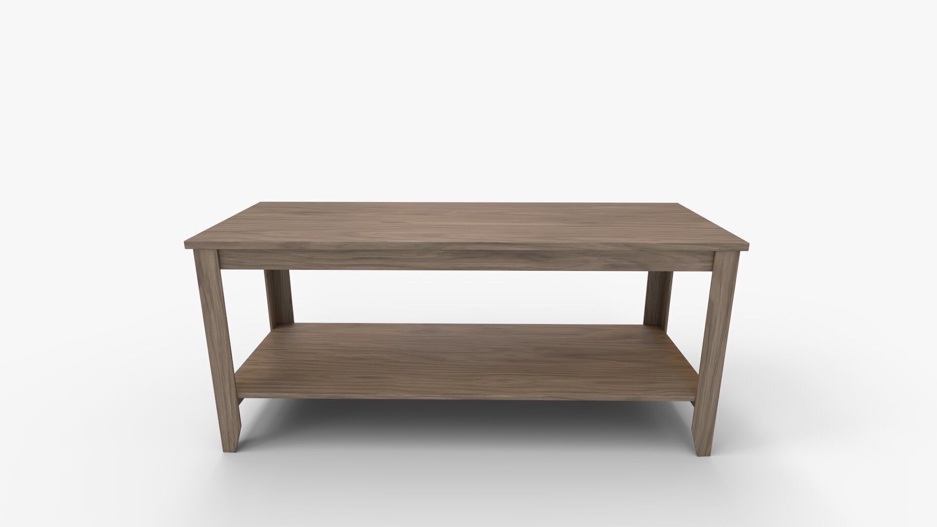 Solid Wood Console Table 3D model_5