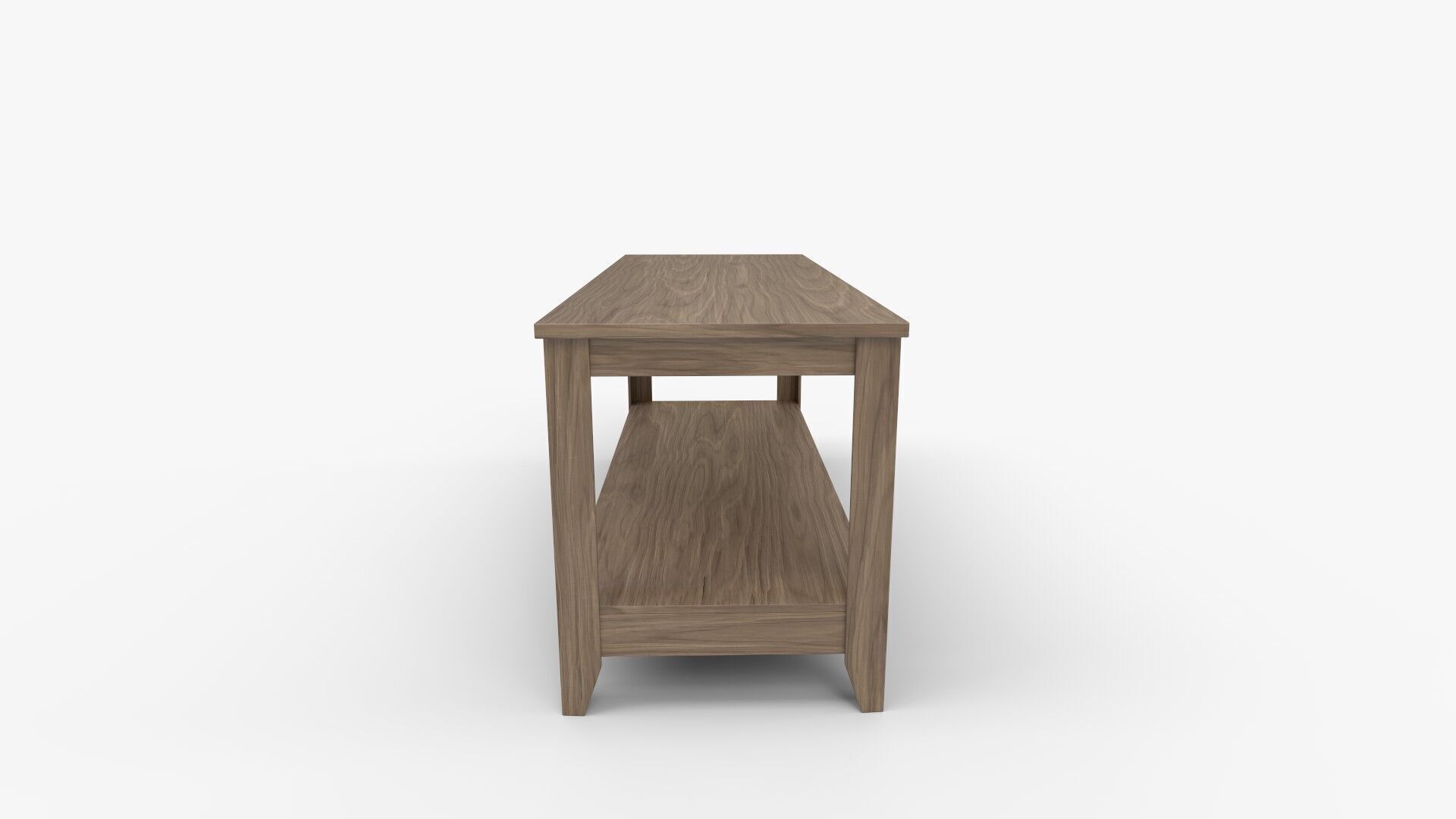 Solid Wood Console Table 3D model_2