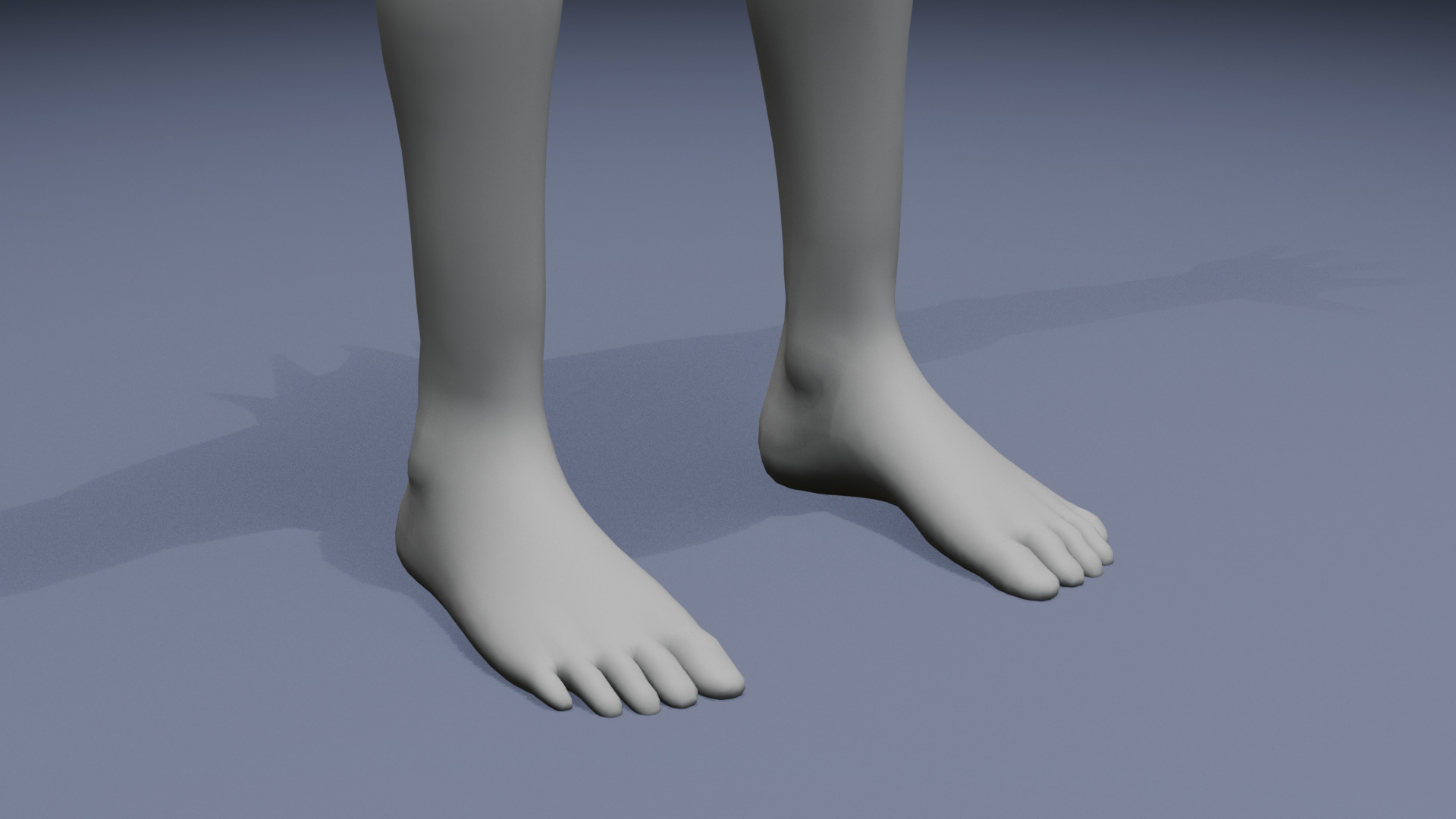 Stylized Boy Body Base Mesh Rigged with IK FK Switch Low-poly 3D model_12