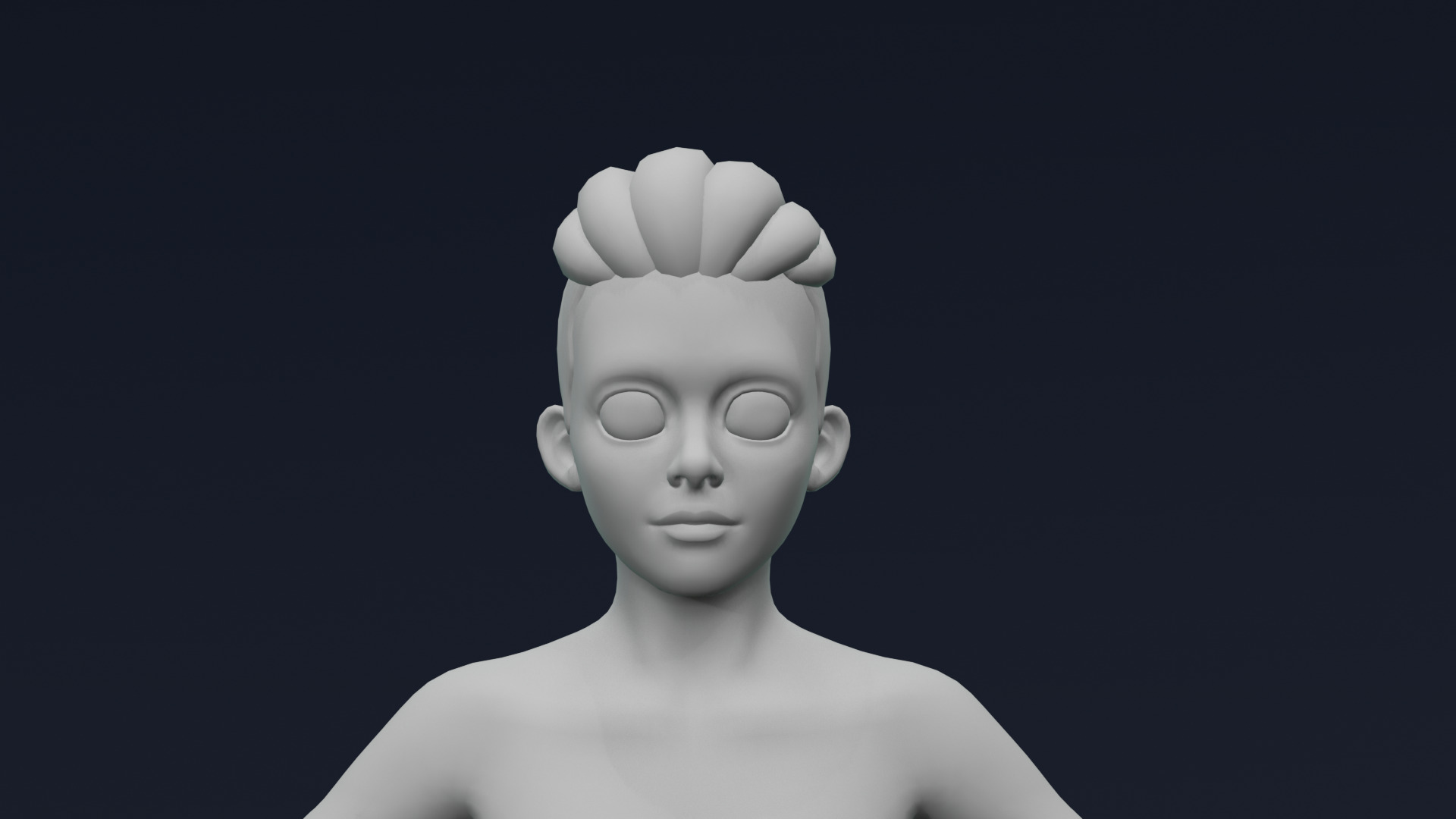 Stylized Boy Body Base Mesh Rigged with IK FK Switch Low-poly 3D model_8