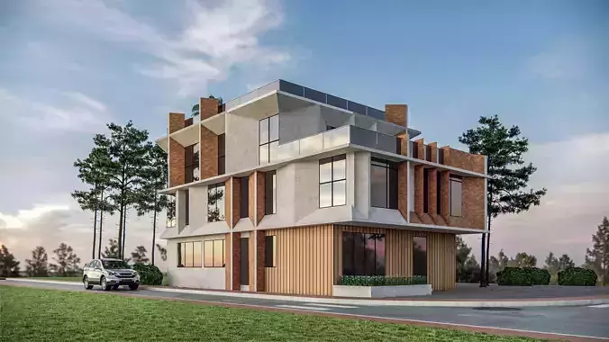 Office Building 3D model