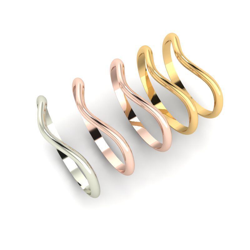 Gold Ring Jewelry  Ring stl 3dm 3dprintmodel 3D print model_6