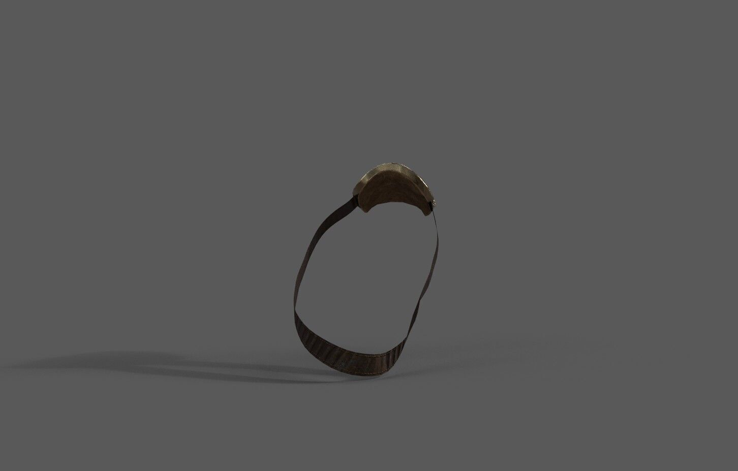 Steampunk Shoulder pad Low-poly 3D model_2