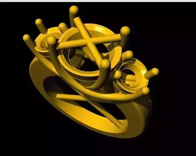 solitaire ring 3dm file