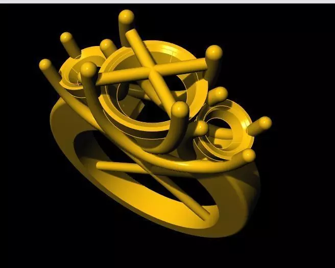 solitaire ring 3dm file 3D print model