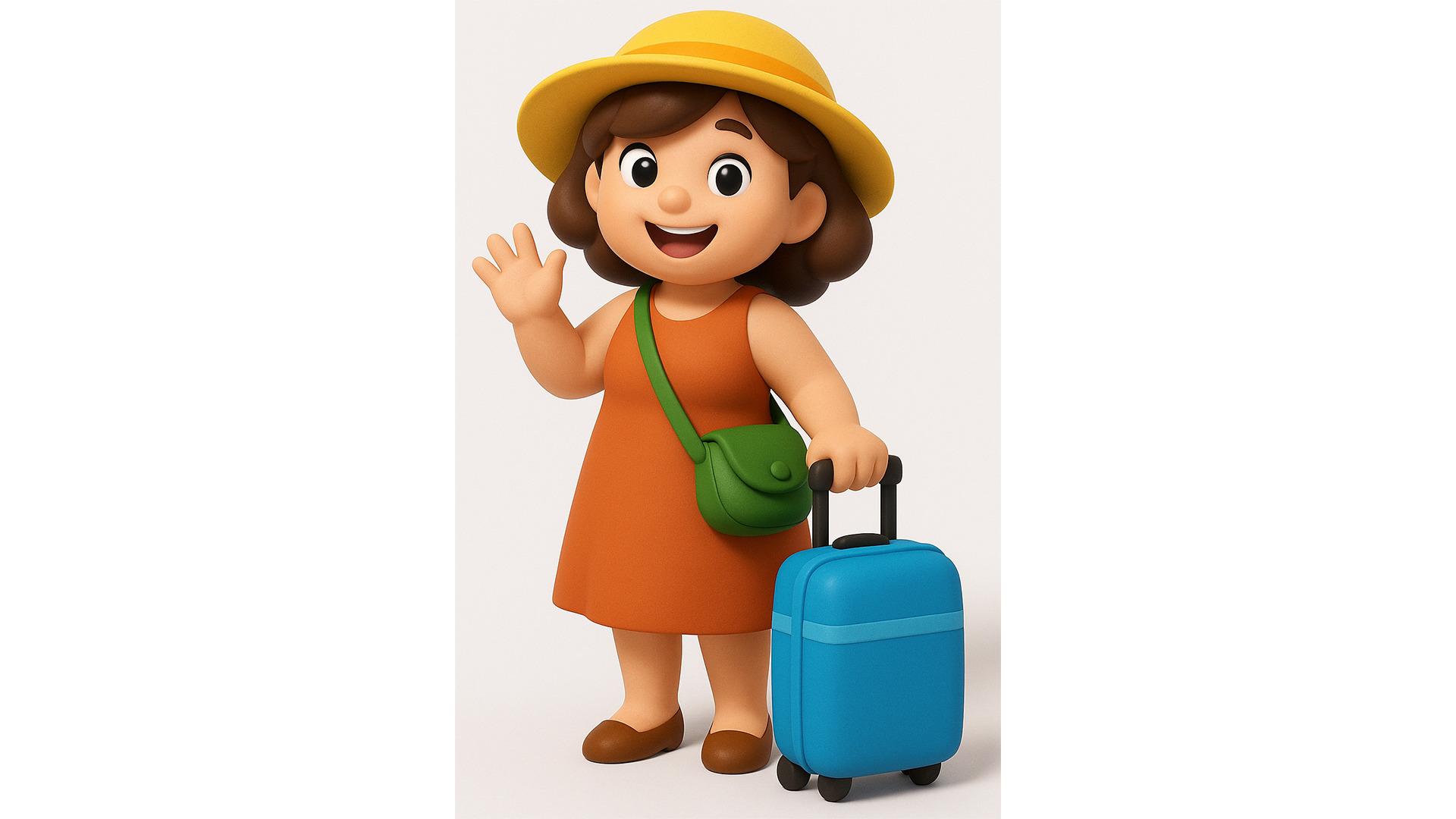 Beach Visitors Low-poly 3D model_10