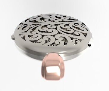 Locket pendant 3D print model_3