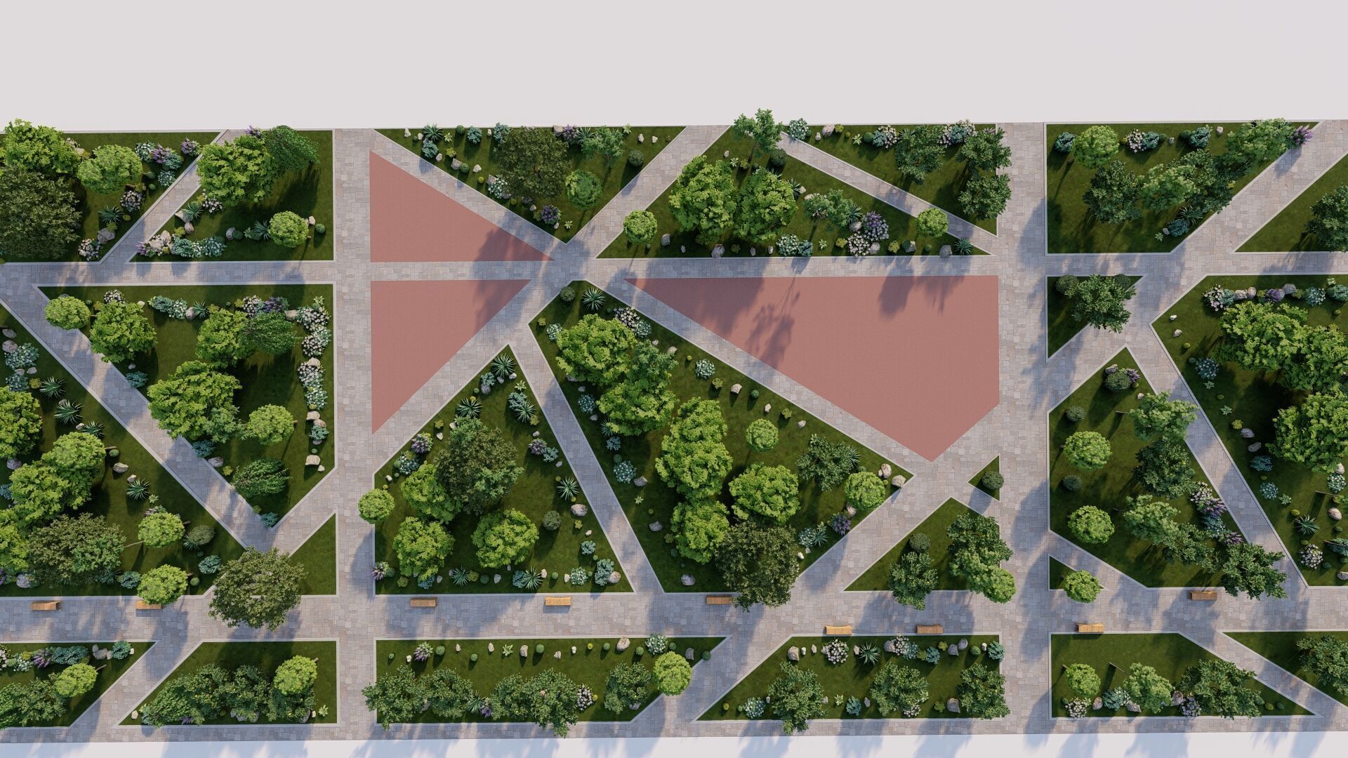 public park-Private Park Landscape 3D model_15