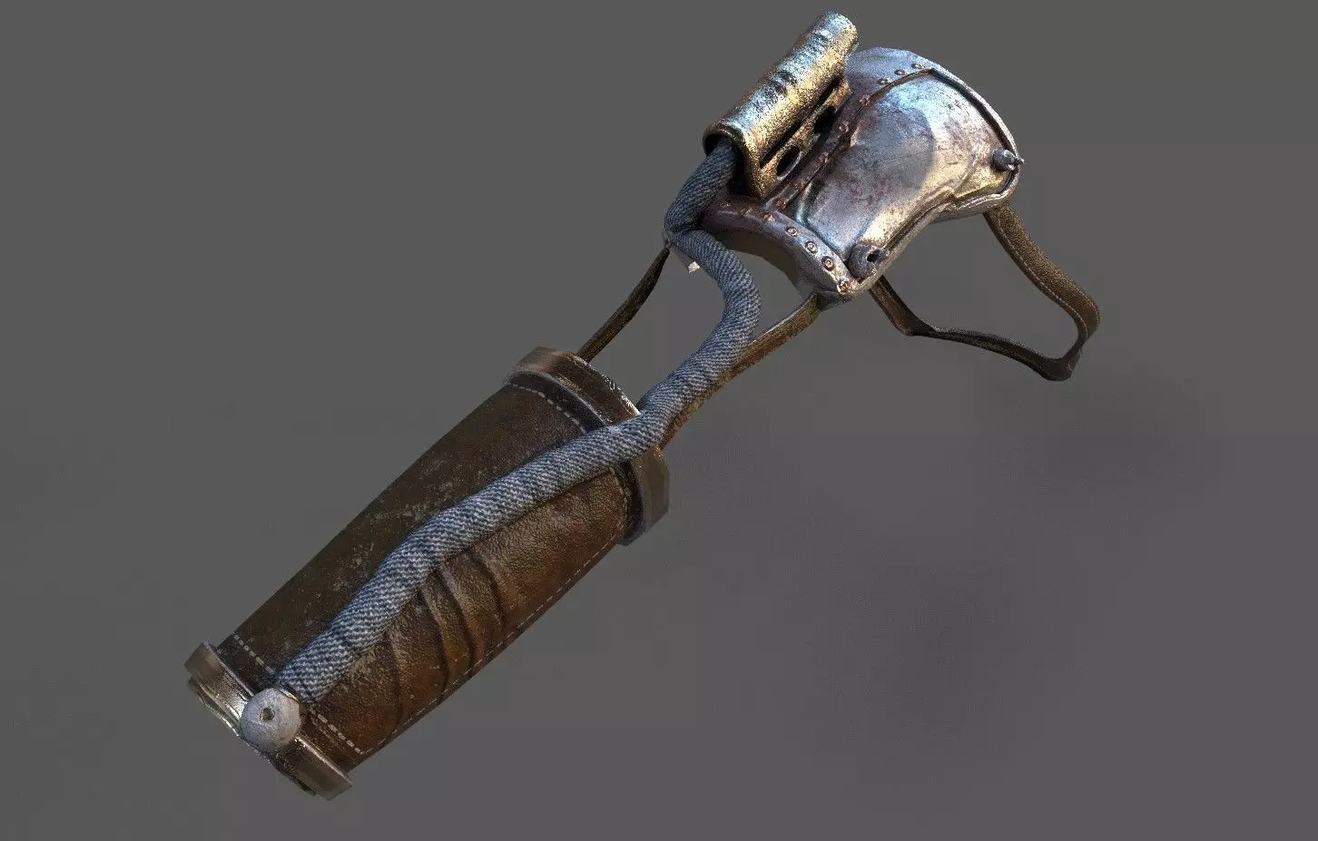  Steampunk  Shoulder pad Low-poly 3D model_0