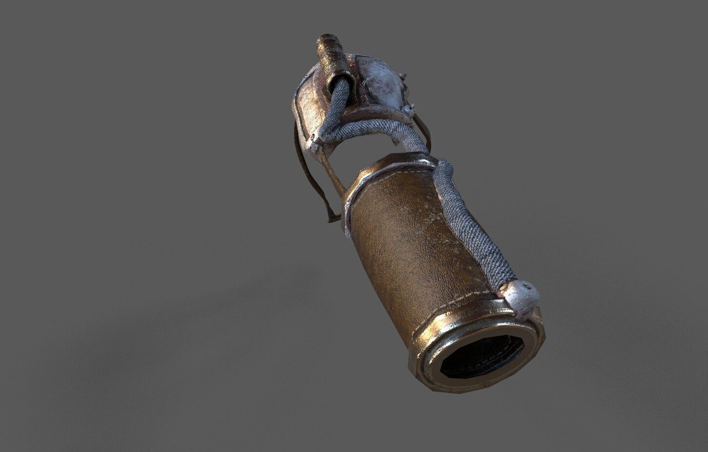  Steampunk  Shoulder pad Low-poly 3D model_1