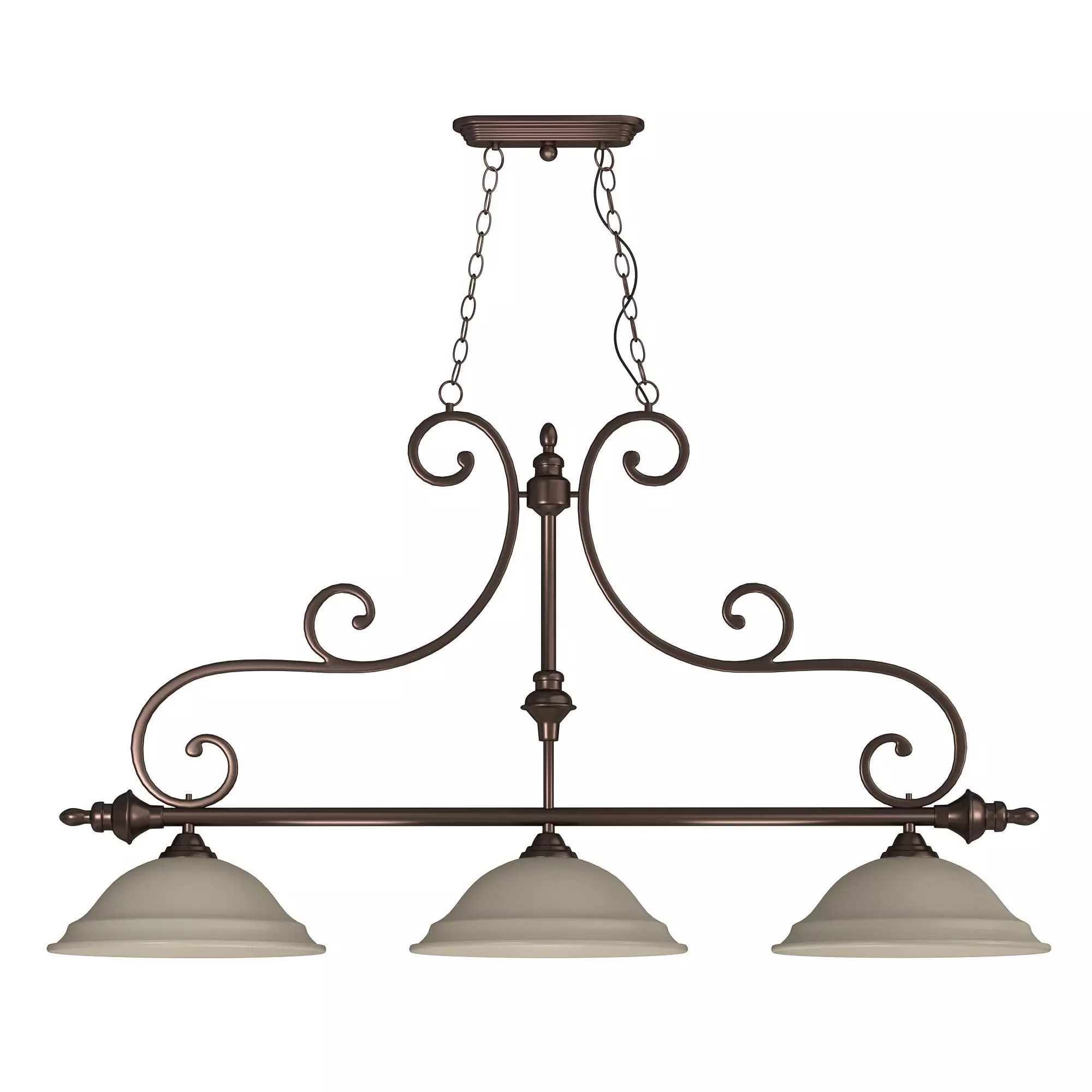 Chandler 3 Light Island Bronze 3D model