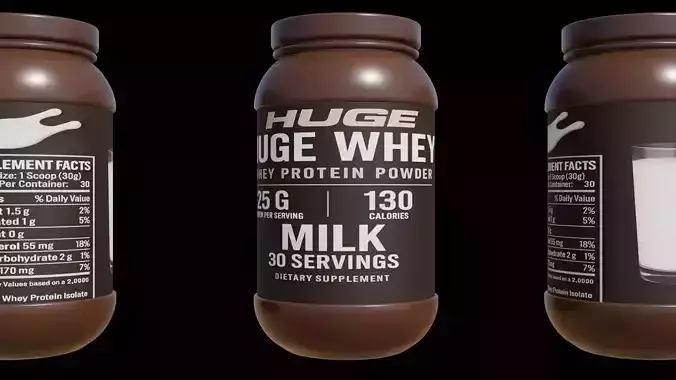 Protein powder container