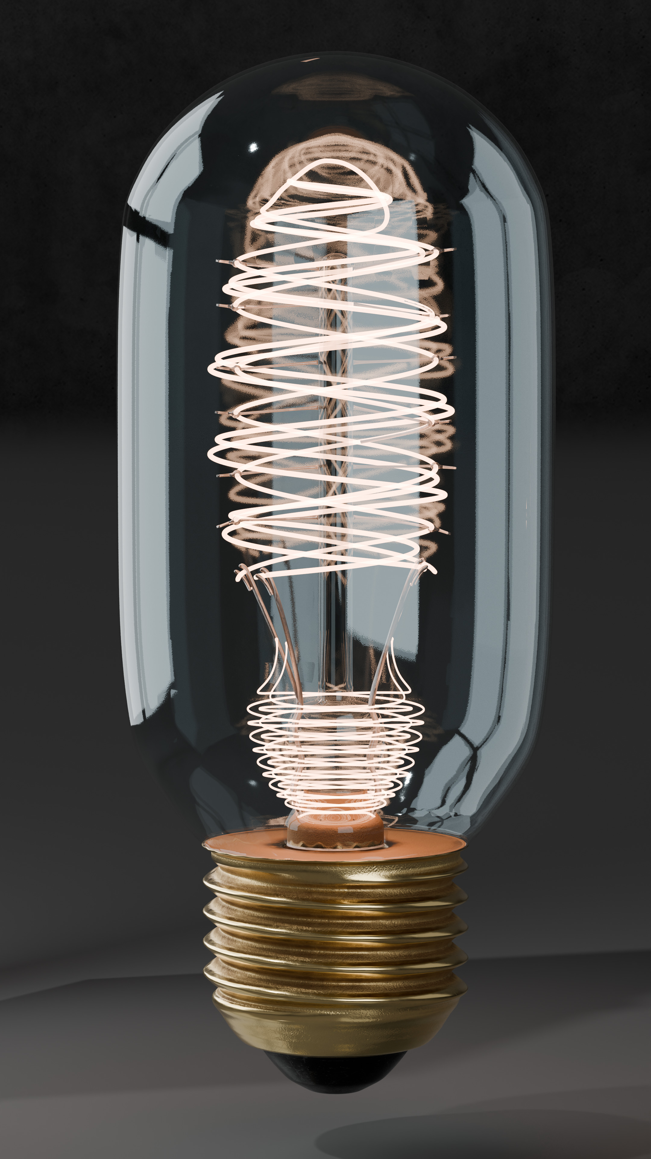 Old lamp posts and wall lamps and emissive vintage bulbs bundle 3D model_23