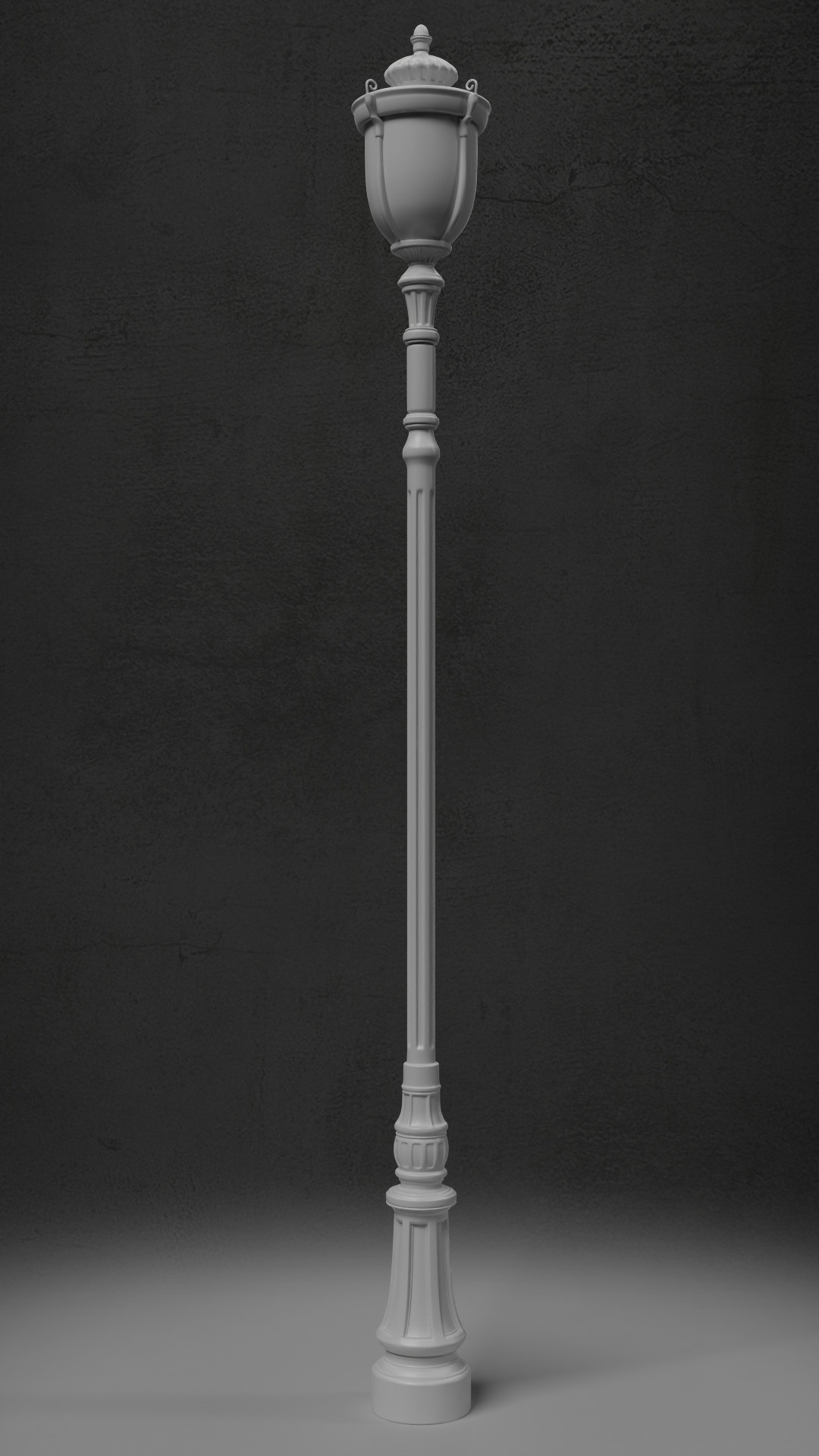 Old lamp posts and wall lamps and emissive vintage bulbs bundle 3D model_54