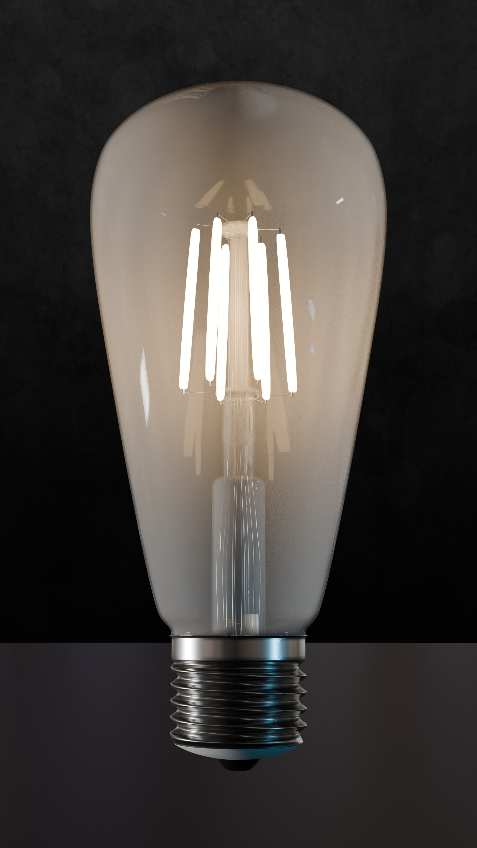 Old lamp posts and wall lamps and emissive vintage bulbs bundle 3D model_21