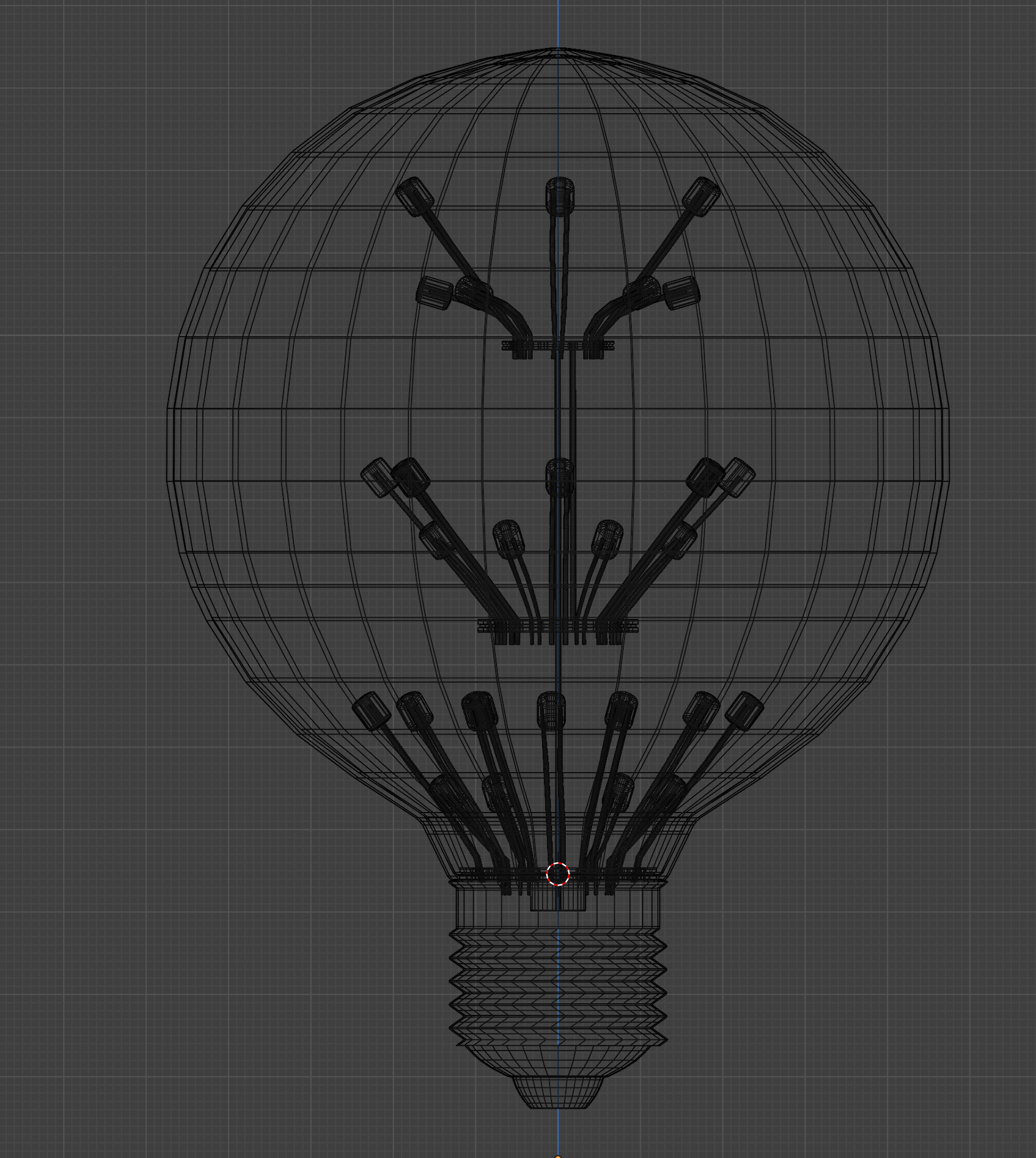 Old lamp posts and wall lamps and emissive vintage bulbs bundle 3D model_28