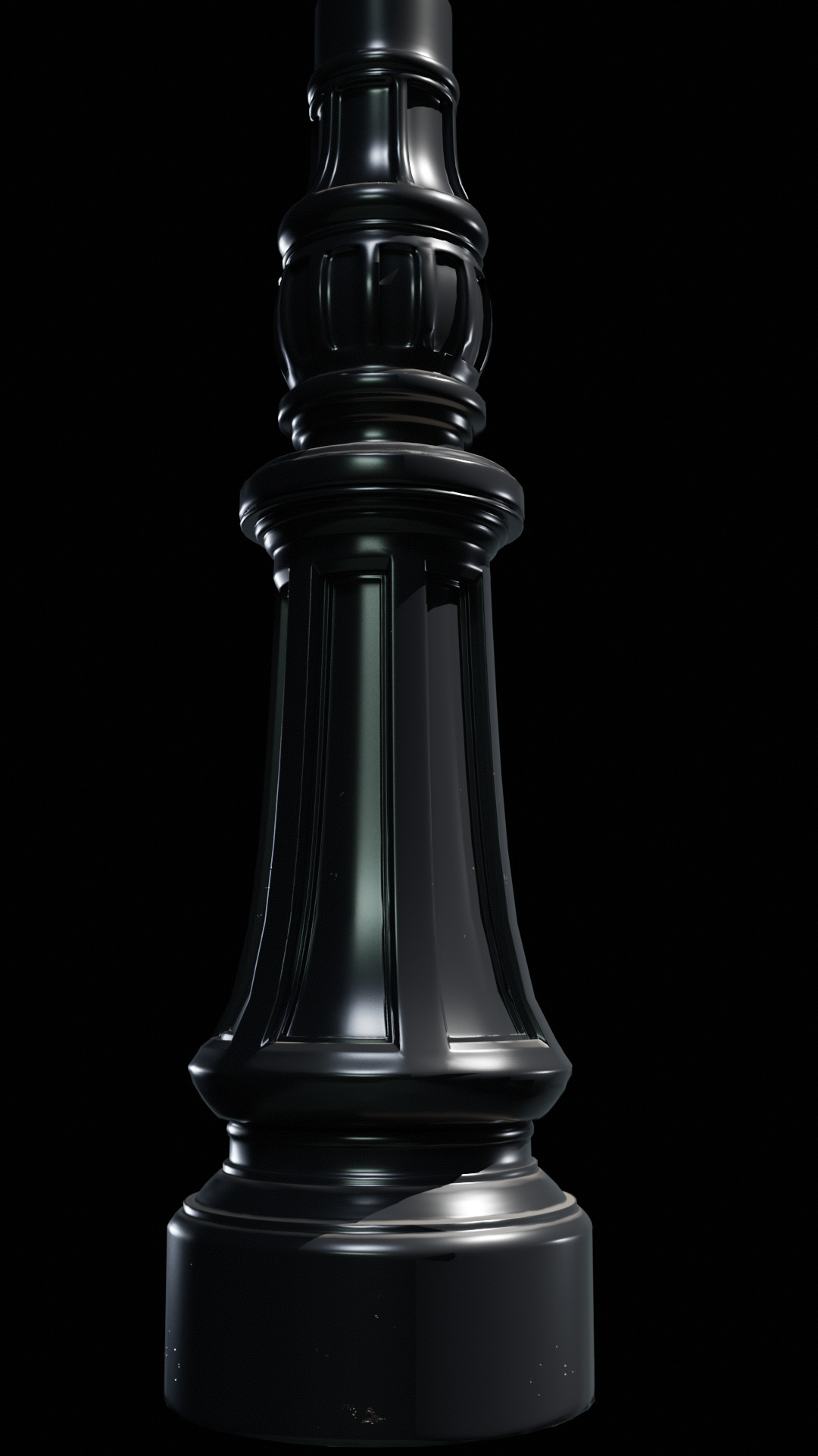 Old lamp posts and wall lamps and emissive vintage bulbs bundle 3D model_47