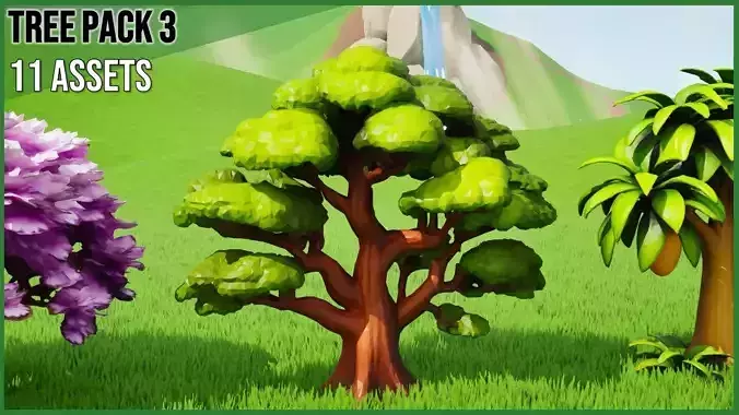 Tree Pack 3 Low-poly 3D model